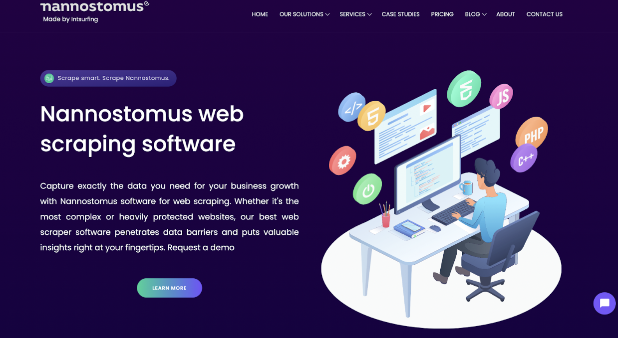 Nannostomus web scraper for data harvesting Nannostomus top ETL tool | Intsurfing
